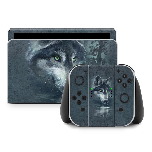 Nintendo Switch Skin - Wolf Reflection