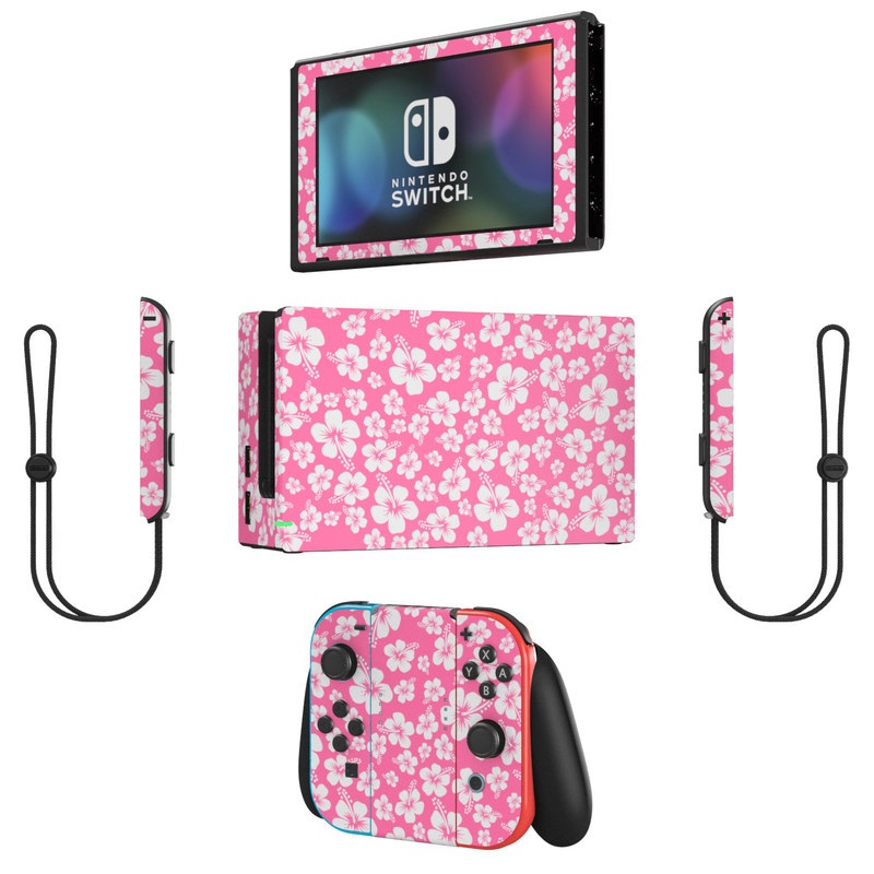 Nintendo Switch Skin - Aloha Pink (Image 2)