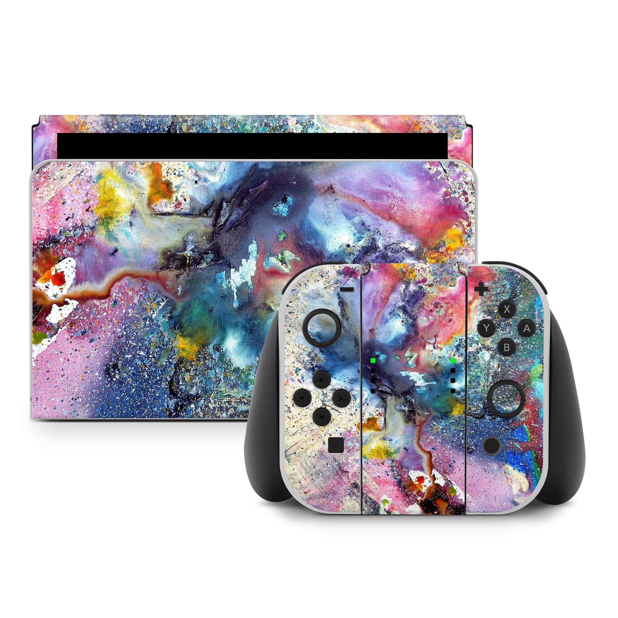 Nintendo Switch Skin - Cosmic Flower (Image 1)