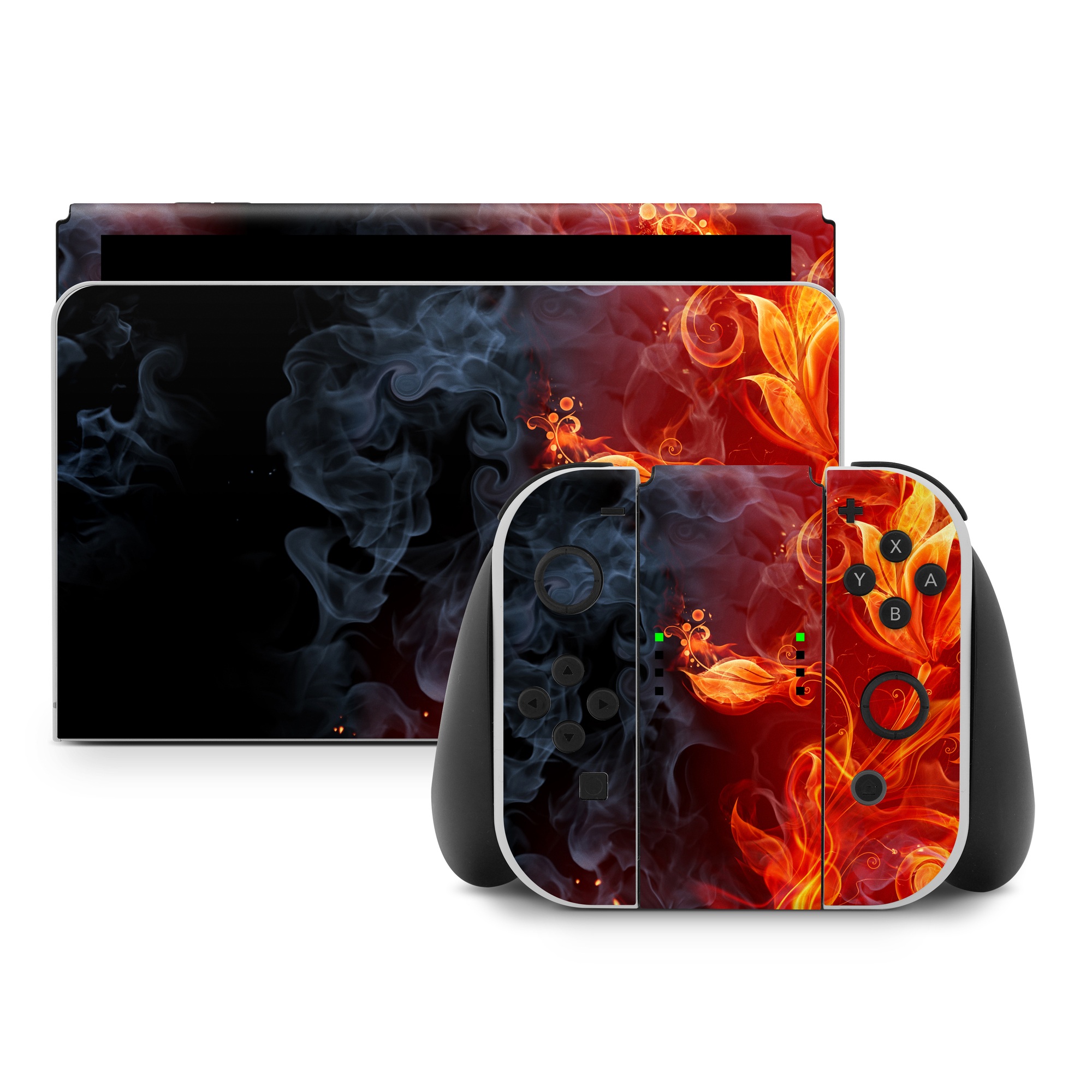 Nintendo Switch Skin - Flower Of Fire by Gaming | DecalGirl