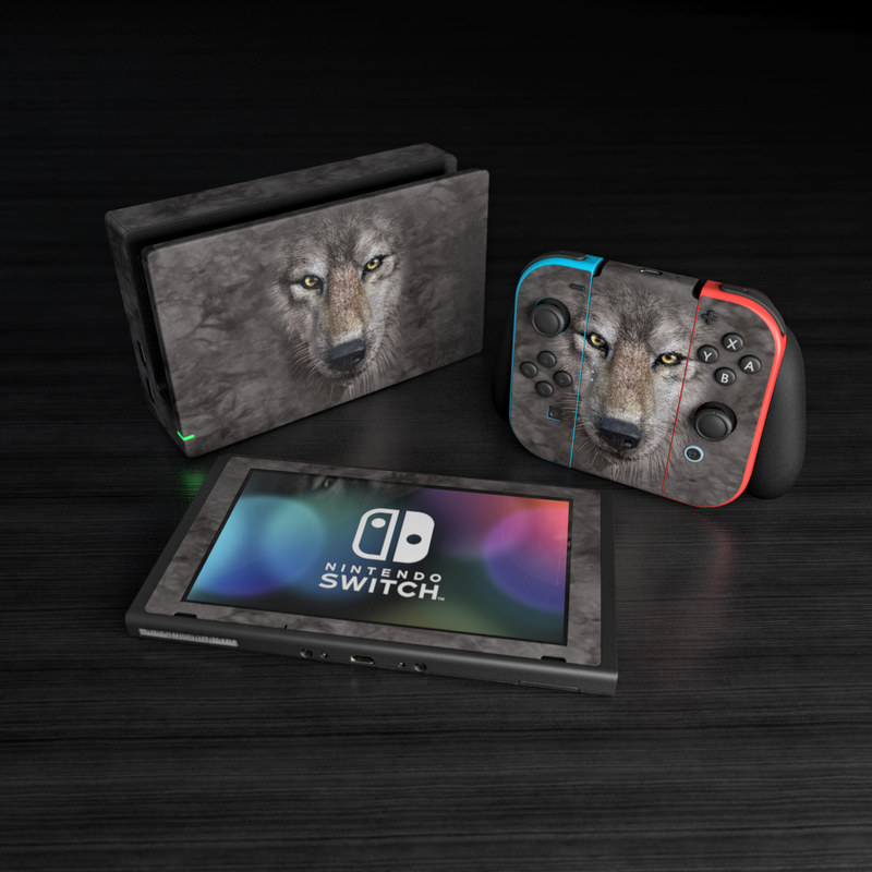 Nintendo Switch Skin - Grey Wolf (Image 5)