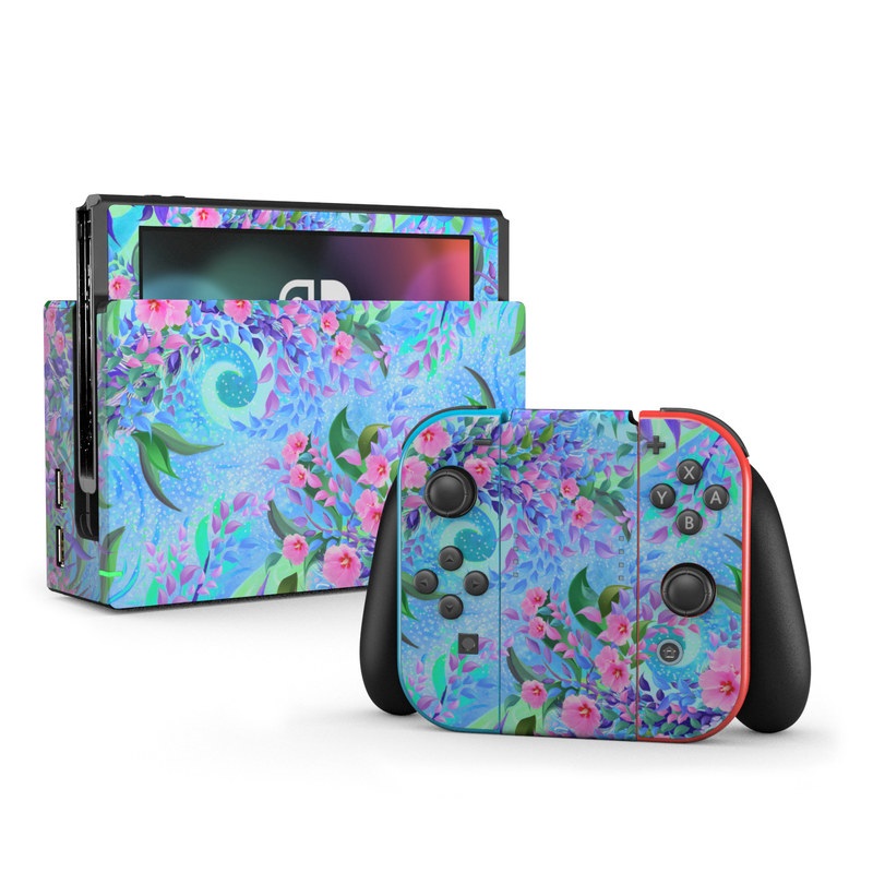 Nintendo Switch Skin - Lavender Flowers (Image 1)