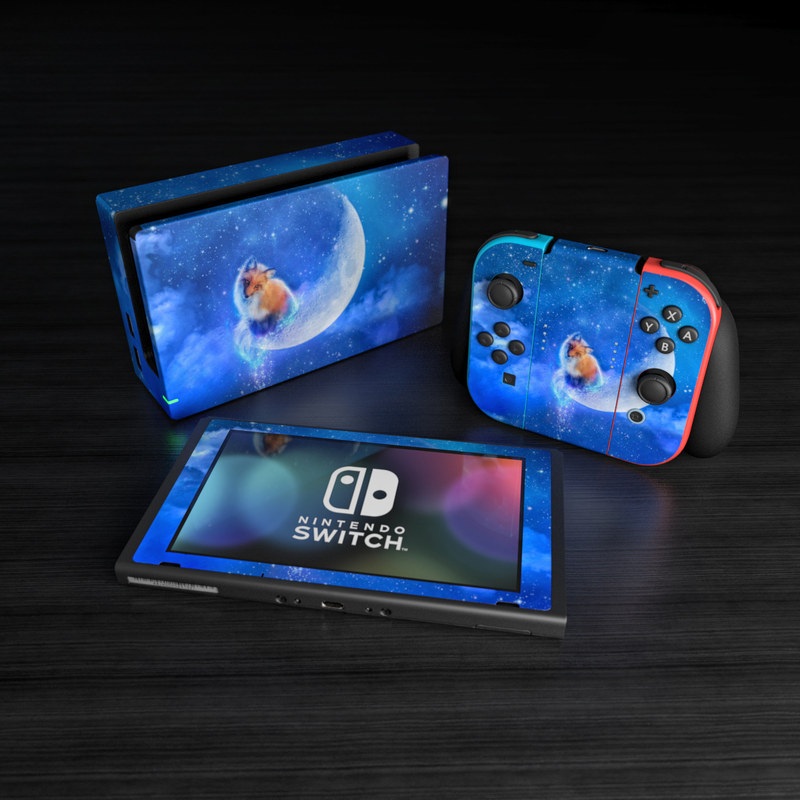Nintendo Switch Skin - Moon Fox (Image 5)