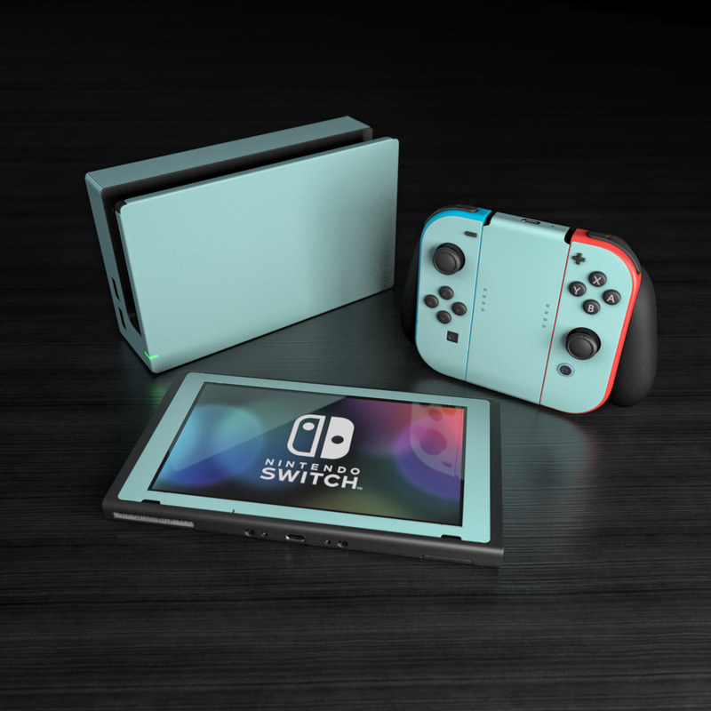 Nintendo Switch Skin - Solid State Mint (Image 5)