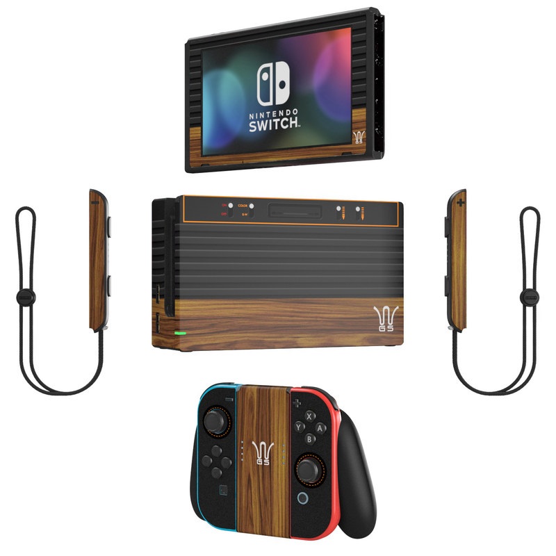 Nintendo Switch Skin - Wooden Gaming System (Image 2)