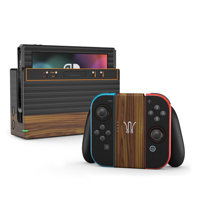 Nintendo Switch Skin - Wooden Gaming System (Image 1)