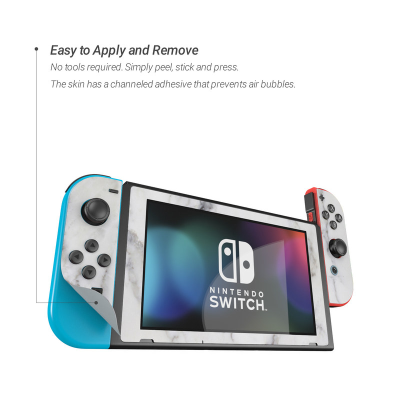 Nintendo Switch Skin - White Marble (Image 3)