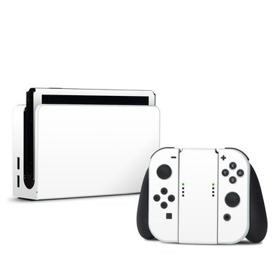 Nintendo Switch OLED Skin - Solid State White