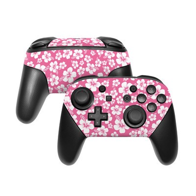 Nintendo Switch Pro Controller Skin - Aloha Pink
