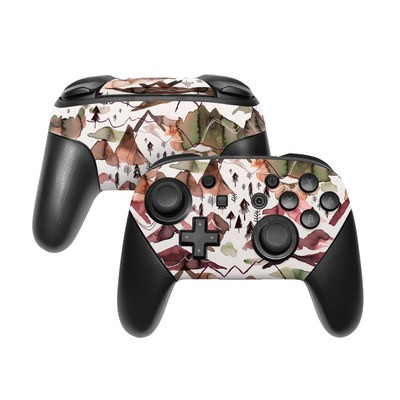 Nintendo Switch Pro Controller Skin - Red Mountains