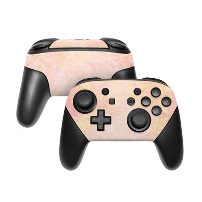 Nintendo Switch Pro Controller Skin - Rose Gold Marble