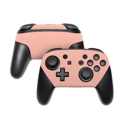 Nintendo Switch Pro Controller Skin - Solid State Peach