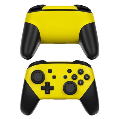 Nintendo Switch Pro Controller Skin - Solid State Yellow