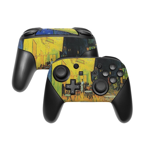 Nintendo Switch Pro Controller Skin - Cafe Terrace At Night