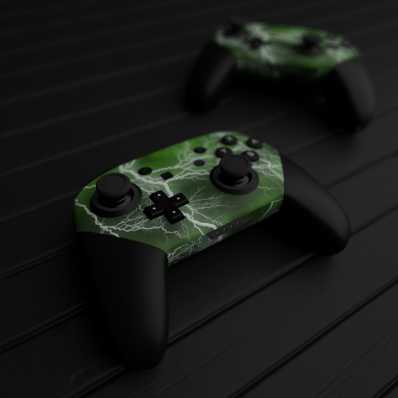 Nintendo Switch Pro Controller Skin - Apocalypse Green (Image 5)