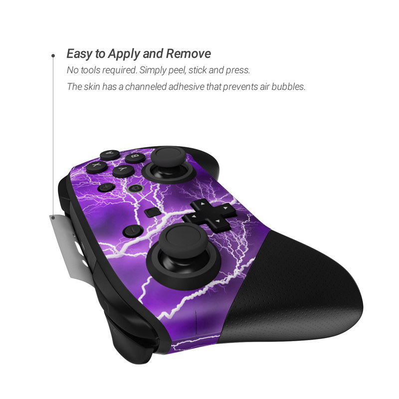 Nintendo Switch Pro Controller Skin - Apocalypse Violet (Image 2)