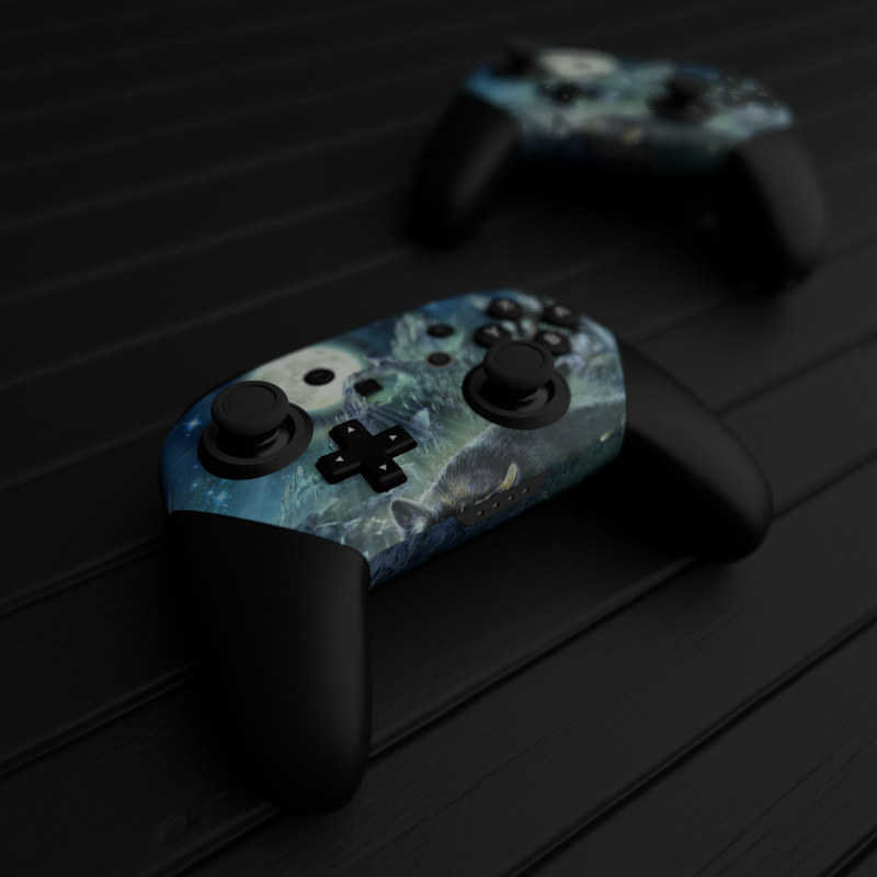 Nintendo Switch Pro Controller Skin - Bark At The Moon (Image 5)