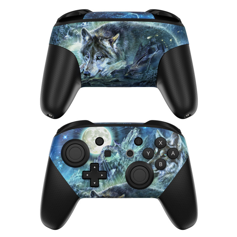 Nintendo Switch Pro Controller Skin - Bark At The Moon (Image 1)