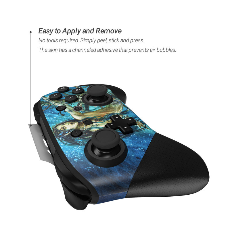 Nintendo Switch Pro Controller Skin - Death Tide (Image 2)