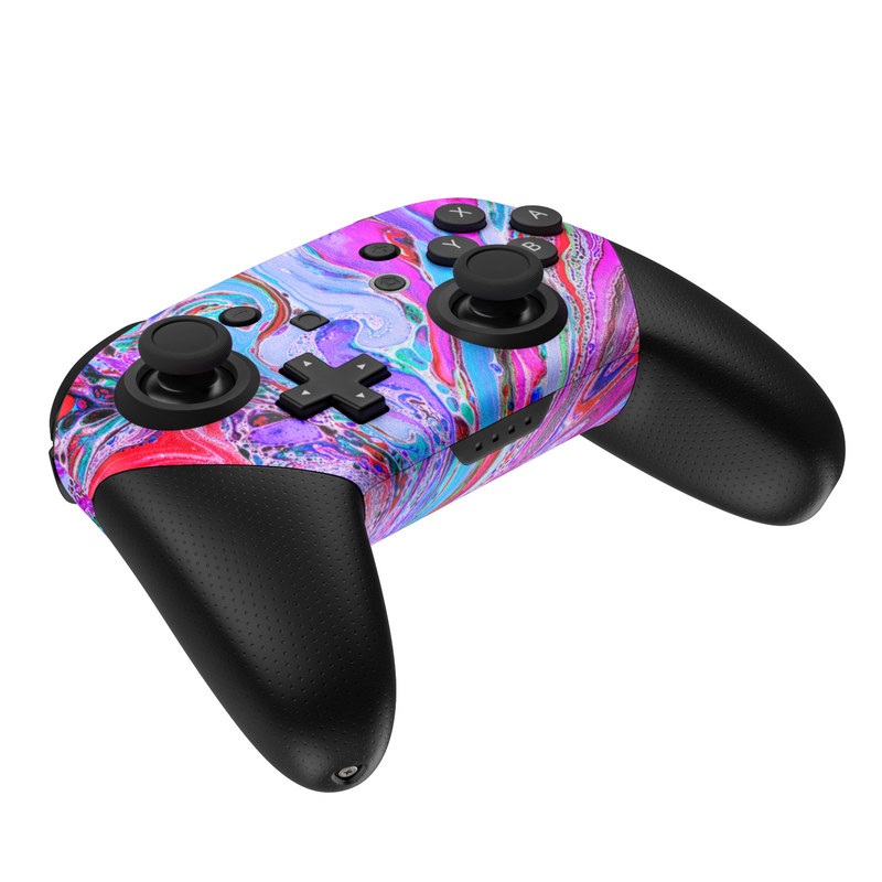 Nintendo Switch Pro Controller Skin - Marbled Lustre (Image 4)