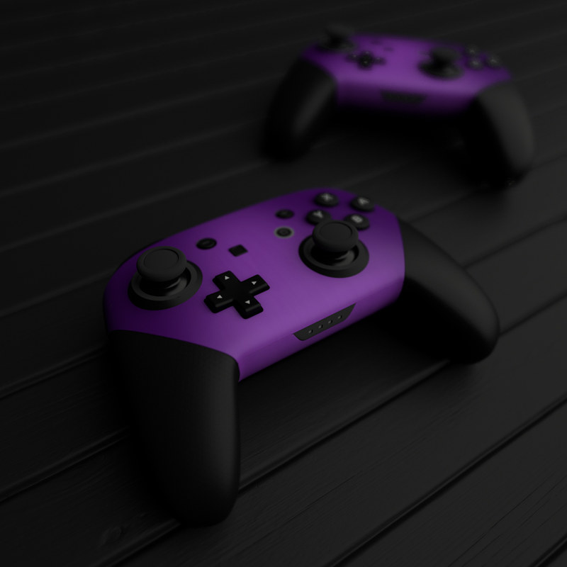 Nintendo Switch Pro Controller Skin - Purple Burst (Image 5)