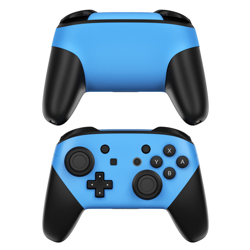 Nintendo Switch Pro Controller Skin - Solid State Blue (Image 1)