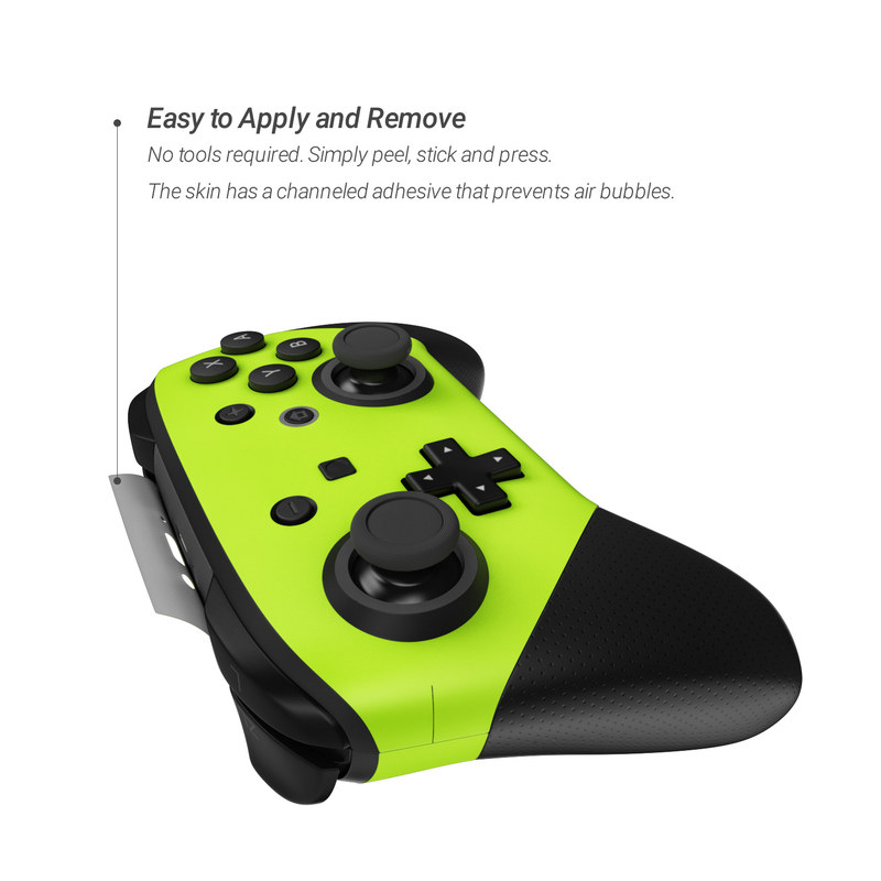 Nintendo Switch Pro Controller Skin - Solid State Lime (Image 2)