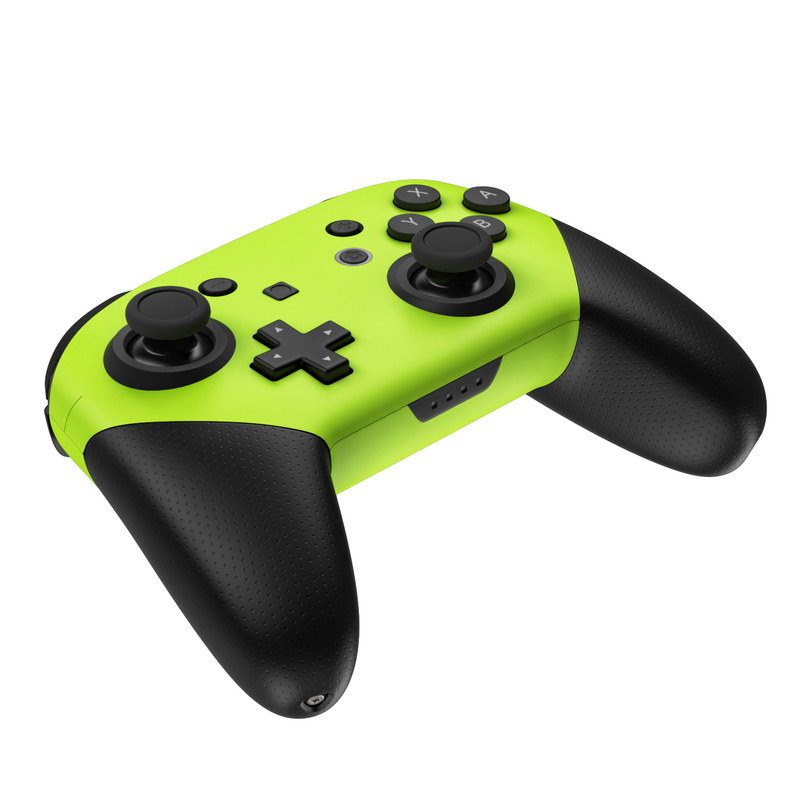 Nintendo Switch Pro Controller Skin - Solid State Lime (Image 4)