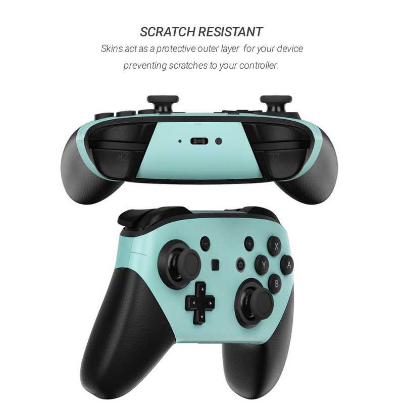 Nintendo Switch Pro Controller Skin - Solid State Mint (Image 3)