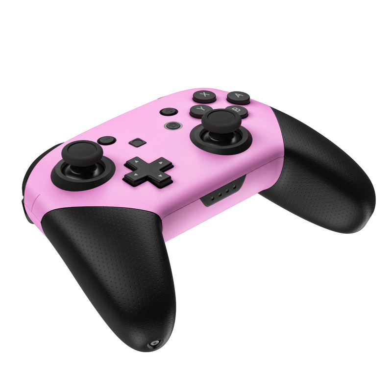 Nintendo Switch Pro Controller Skin - Solid State Pink (Image 4)