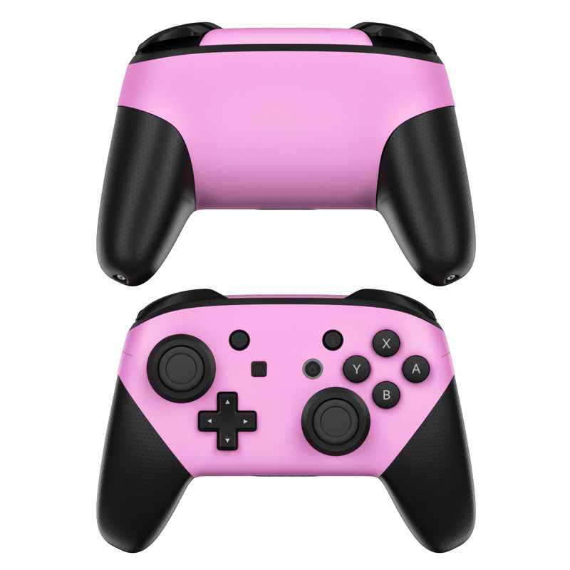 Nintendo Switch Pro Controller Skin - Solid State Pink (Image 1)