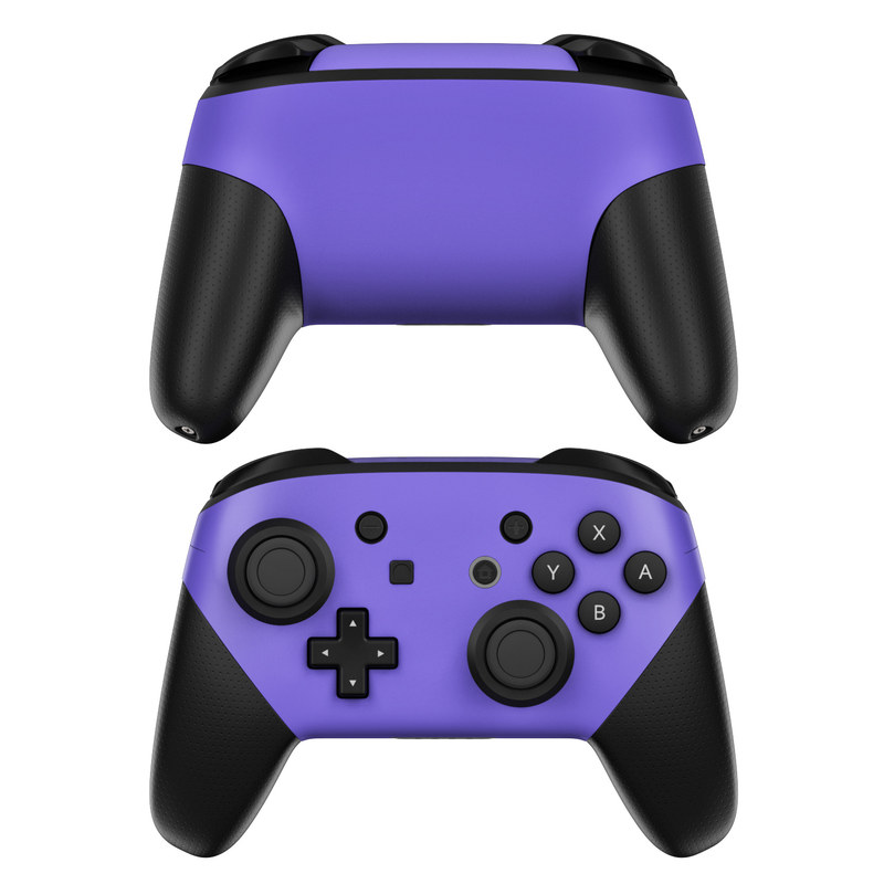Nintendo Switch Pro Controller Skin - Solid State Purple (Image 1)