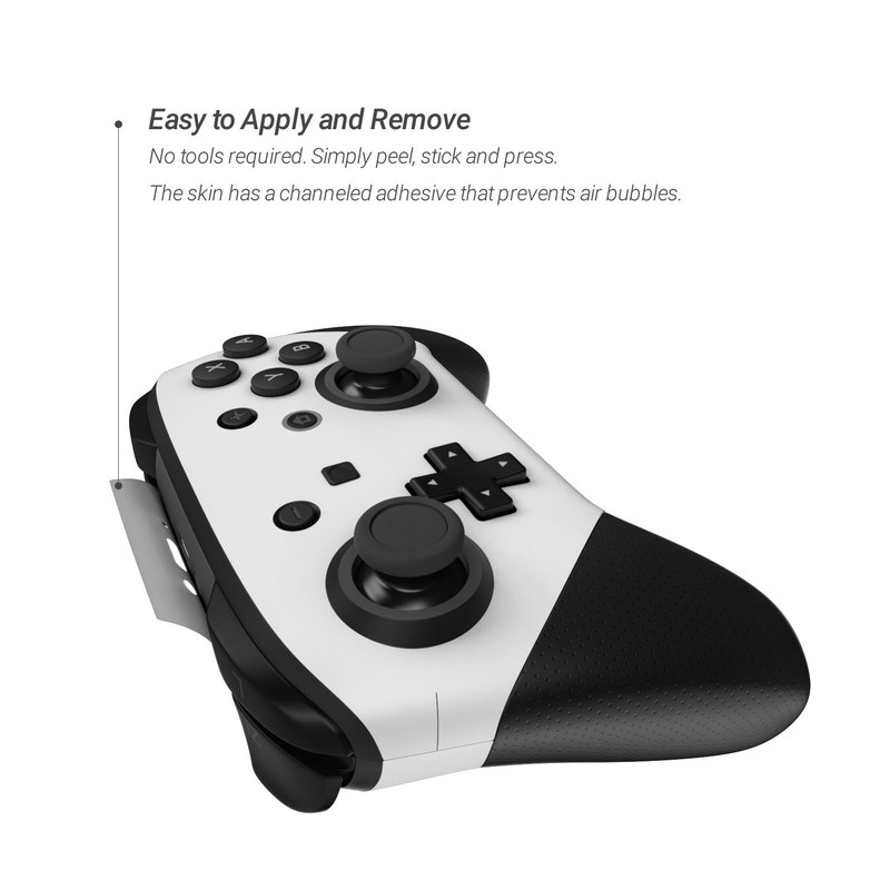 Nintendo Switch Pro Controller Skin - Solid State White (Image 2)