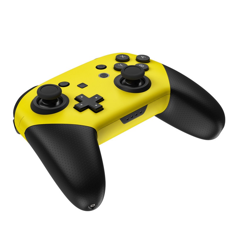 Nintendo Switch Pro Controller Skin - Solid State Yellow (Image 4)