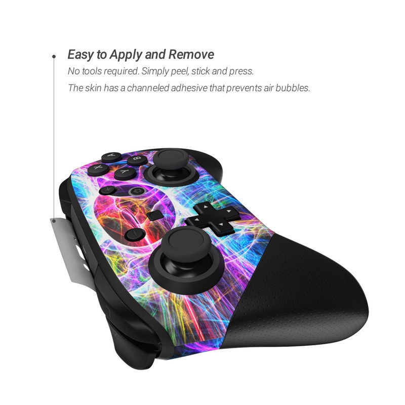 Nintendo Switch Pro Controller Skin - Static Discharge (Image 2)