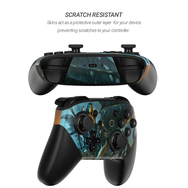 Nintendo Switch Pro Controller Skin - Wings of Death (Image 3)