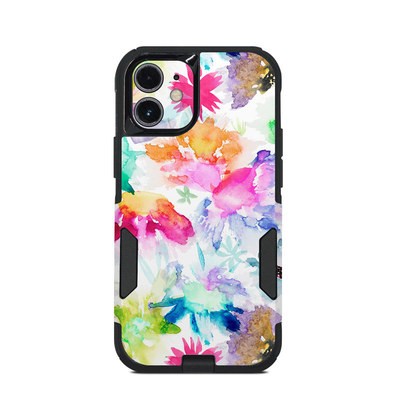 OtterBox Commuter iPhone 12 Mini Case Skin - Watercolor Spring Memories