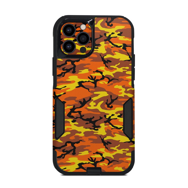 OtterBox Commuter iPhone 12 Pro Case Skin - Orange Camo by Camo | DecalGirl