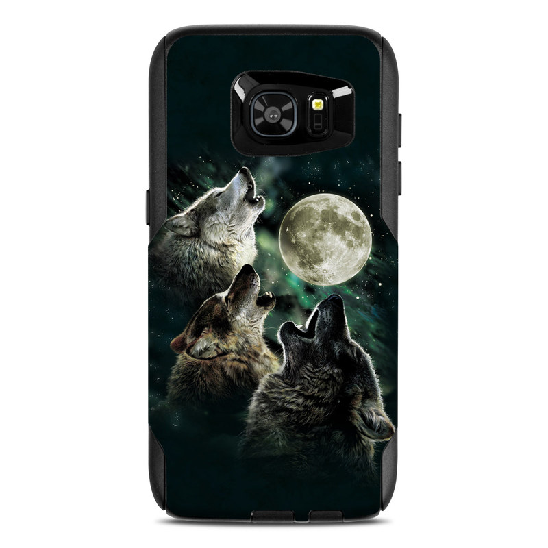 OtterBox Commuter Galaxy S7 Edge Case Skin - Three Wolf Moon (Image 1)