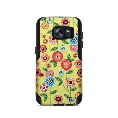 OtterBox Commuter Galaxy S7 Case Skin - Button Flowers