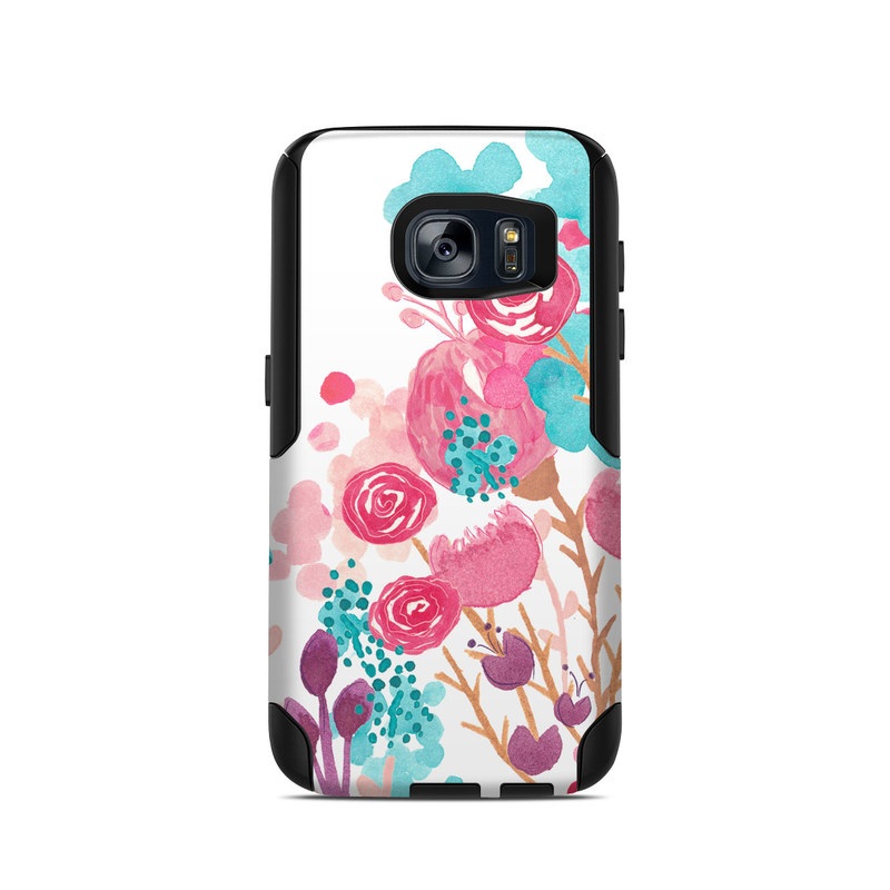 OtterBox Commuter Galaxy S7 Case Skin - Blush Blossoms (Image 1)