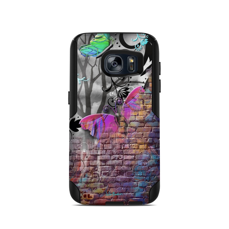 OtterBox Commuter Galaxy S7 Case Skin - Butterfly Wall (Image 1)