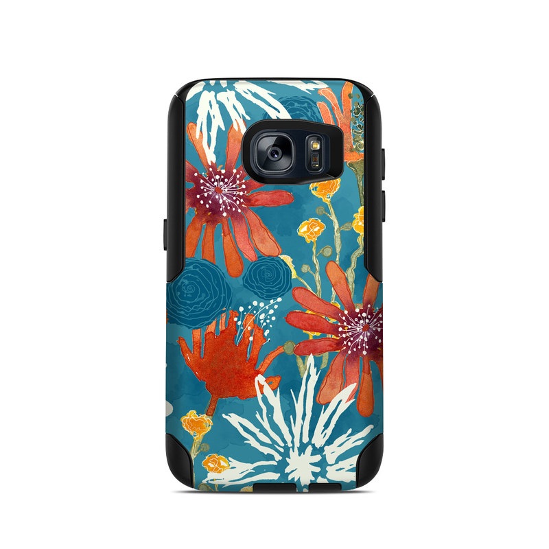 OtterBox Commuter Galaxy S7 Case Skin - Sunbaked Blooms (Image 1)
