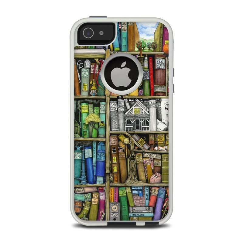 OtterBox Commuter iPhone 5 Case Skin - Bookshelf (Image 1)