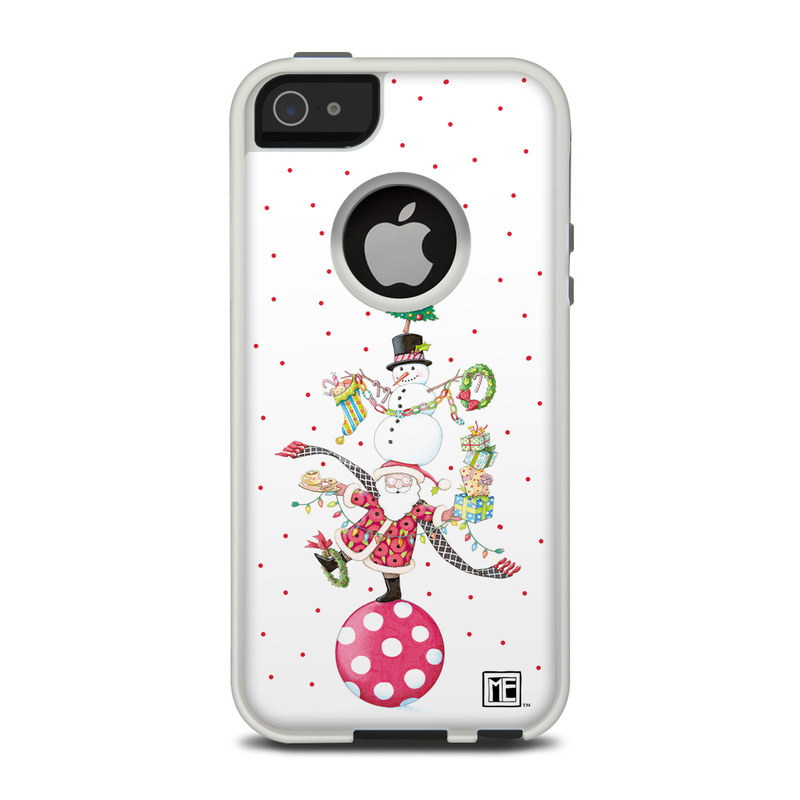 OtterBox Commuter iPhone 5 Case Skin - Christmas Circus (Image 1)