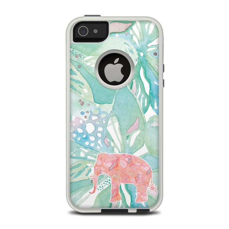 OtterBox Commuter iPhone 5 Case Skin - Tropical Elephant (Image 1)