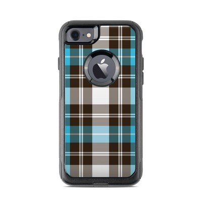 OtterBox Commuter iPhone 7 Case Skin - Turquoise Plaid