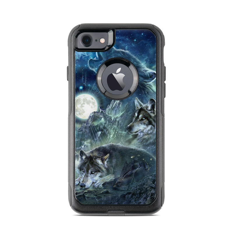 OtterBox Commuter iPhone 7 Case Skin - Bark At The Moon (Image 1)