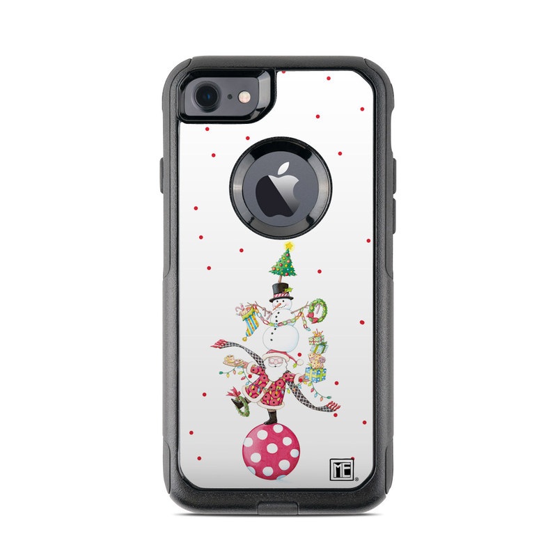OtterBox Commuter iPhone 7 Case Skin - Christmas Circus (Image 1)