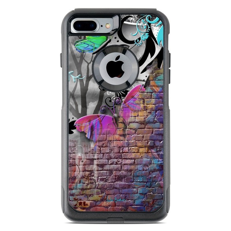 OtterBox Commuter iPhone 7 Plus Case Skin - Butterfly Wall (Image 1)